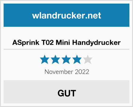  ASprink T02 Mini Handydrucker Test