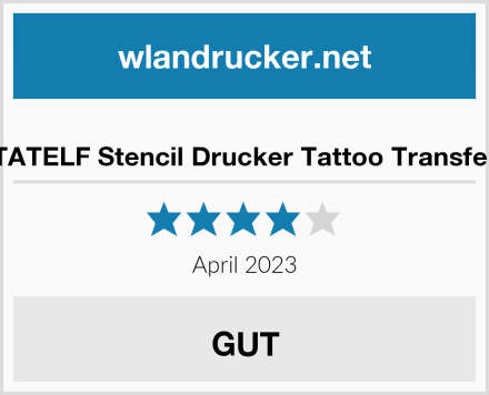  TATELF Stencil Drucker Tattoo Transfer Test