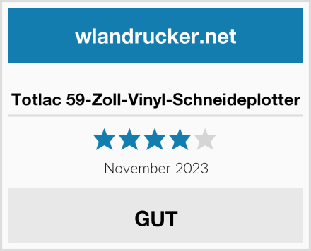  Totlac 59-Zoll-Vinyl-Schneideplotter Test
